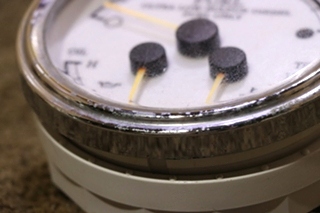 USED 3 IN 1 FUEL / OIL / TEMP 109210-A DASH GAUGE MOTORHOME PARTS FOR SALE