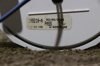 USED 3 IN 1 FUEL / OIL / TEMP 109210-A DASH GAUGE MOTORHOME PARTS FOR SALE