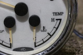 USED 3 IN 1 FUEL / OIL / TEMP 109210-A DASH GAUGE MOTORHOME PARTS FOR SALE