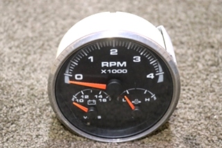 USED RV/MOTORHOME 3 IN 1 TACH / VOLTS / OIL DASH GAUGE FOR SALE