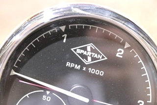 USED SPARTAN 3 IN 1 TACH / OIL / TEMP DASH GAUGE MOTORHOME PARTS FOR SALE