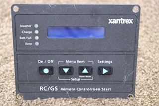 USED XANTREX RC / GS REMOTE CONTROL / GEN START PANEL MOTORHOME PARTS FOR SALE