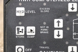 USED RV/OTORHOME HWH COMPUTERIZED LEVELING TOUCH PAD AP11439 FOR SALE