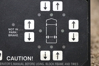 USED AP20007 HWH HYDRAULIC LEVELING TOUCH PAD RV PARTS FOR SALE