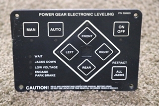 USED POWER GEAR 500629 ELECTRONIC LEVELING TOUCH PAD MOTORHOME PARTS FOR SALE