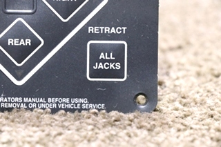 USED POWER GEAR 500629 ELECTRONIC LEVELING TOUCH PAD MOTORHOME PARTS FOR SALE