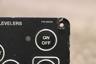 USED POWER GEAR HYDRAULIC LEVELERS TOUCH PAD 500535 RV/MOTORHOME PARTS FOR SALE