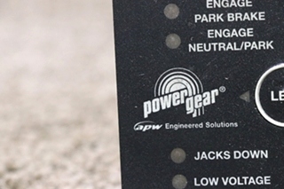USED POWER GEAR HYDRAULIC LEVELERS TOUCH PAD 500535 RV/MOTORHOME PARTS FOR SALE