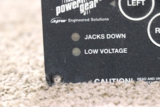 USED POWER GEAR HYDRAULIC LEVELERS TOUCH PAD 500535 RV/MOTORHOME PARTS FOR SALE