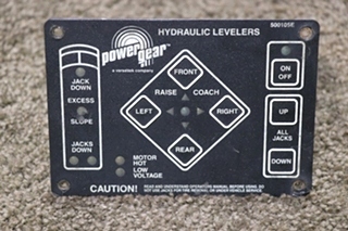 USED RV 500105E POWER GEAR HYDRAULIC LEVELERS TOUCH PAD FOR SALE