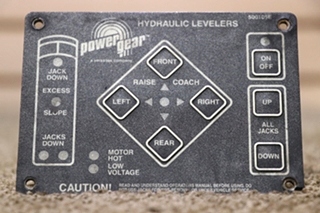 USED RV 500105E POWER GEAR HYDRAULIC LEVELERS TOUCH PAD FOR SALE