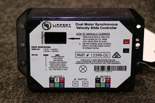 USED LIPPERT DUAL MOTOR SYNCHRONOUS VELOCITY SLIDE CONTROLLER 13398-D0 RV/MOTORHOME PARTS FOR SALE