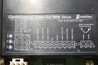 USED 00-00719-100 INTELLITEC COMBINATIONAL SLIDE OUT WITH VOICE MODULE RV PARTS FOR SALE