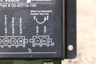 USED INTELLITEC COMBINATIONAL SLIDE OUT WITH VOICE 00-00719-100 RV/MOTORHOME PARTS FOR SALE