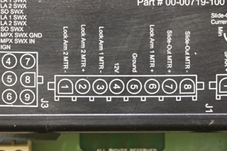 USED INTELLITEC COMBINATIONAL SLIDE OUT WITH VOICE 00-00719-100 RV/MOTORHOME PARTS FOR SALE
