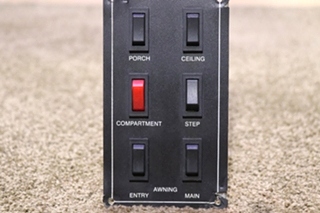 USED JRV 11 SWITCH PANEL A130378BL RV/MOTORHOME PARTS FOR SALE
