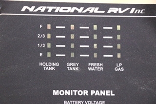 USED NATIONAL RV A128379BL MONITOR PANEL MOTORHOME PARTS FOR SALE