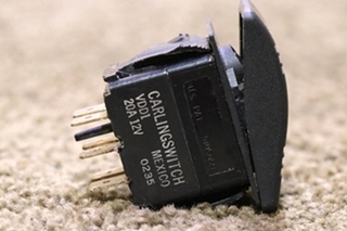 USED RV/MOTORHOME BLACK ROCKER SWITCH VDD1 FOR SALE