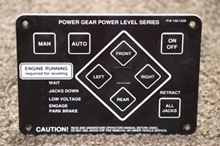 USED RV/MOTORHOME POWER GEAR POWER LEVEL SERIES TOUCH PAD 140-1226 FOR SALE