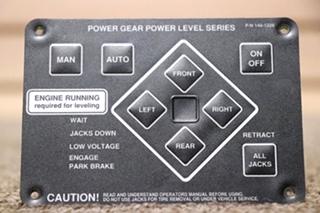 USED RV/MOTORHOME POWER GEAR POWER LEVEL SERIES TOUCH PAD 140-1226 FOR SALE