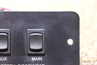 USED MOTORHOME BATTERY DISCONNECT F2075 AUX/MAIN SWITCH PANEL FOR SALE