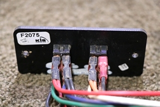 USED MOTORHOME BATTERY DISCONNECT F2075 AUX/MAIN SWITCH PANEL FOR SALE