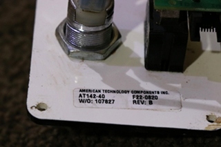 USED RV/MOTORHOME BED LIFT CONTROL KEY & SWITCH PANEL AT142-40 FOR SALE