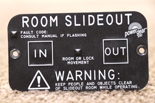 USED 1510000123 POWER GEAR ROOM SLIDEOUT SWITCH PANEL RV PARTS FOR SALE 