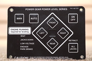 USED 140-1226 POWER GEAR POWER LEVEL SERIES TOUCH PAD RV PARTS FOR SALE