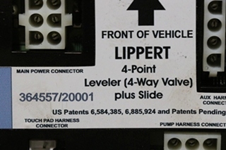 USED LIPPERT 364557 / 20001 4 POINT LEVELER PLUS SLIDE MODULE MOTORHOME PARTS FOR SALE