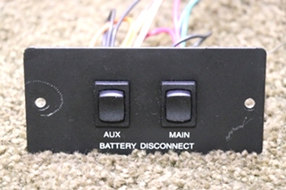 USED RV/MOTORHOME BATTERY DISONNECT SWITCH PANEL L9224 FOR SALE