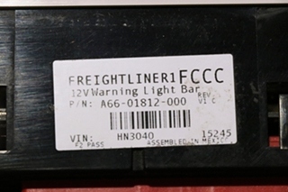 USED RV/MOTORHOME FREIGHTLINER WARNING LIGHT BAR A66-01812-000 FOR SALE