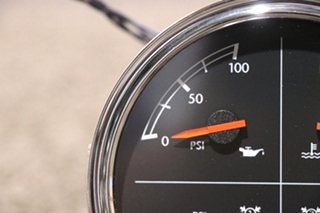 USED W22-00013-038 FREIGHTLINER 4 IN 1 OIL / ENG / FRONT / REAR DASH GAUGE RV PARTS FOR SALE