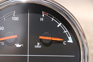 USED W22-00013-038 FREIGHTLINER 4 IN 1 OIL / ENG / FRONT / REAR DASH GAUGE RV PARTS FOR SALE