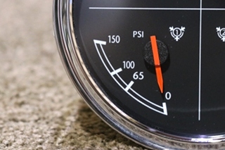 USED W22-00013-038 FREIGHTLINER 4 IN 1 OIL / ENG / FRONT / REAR DASH GAUGE RV PARTS FOR SALE