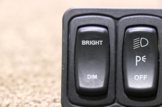 USED RV DIM / PARKING / FOG 3 SWITCH DASH PANEL FOR SALE