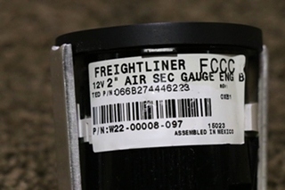 USED MOTORHOME AIR SEC W22-00008-097 DASH GAUGE FOR SALE