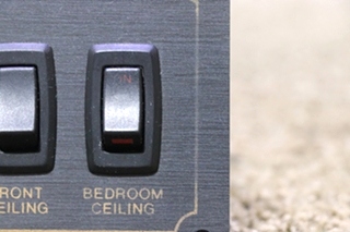 USED RV MONACO FRONT CEILING / BEDROOM CEILING SWITCH PANEL FOR SALE