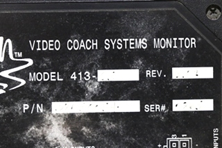 USED RV 38050054 ALADDIN VIDEO COACH SYSTEMS MONITOR MODULE FOR SALE