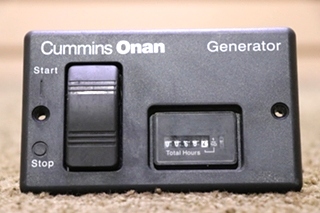 USED RV/MOTORHOME CUMMINS ONAN GENERATOR CONTROL PANEL 300-495101 FOR SALE