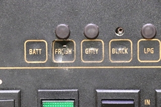 USED MOTORHOME TANK MONITOR & SWITCH PANEL FOR SALE