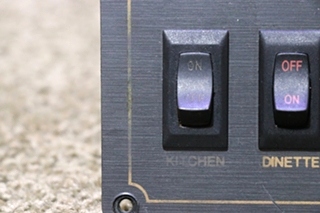USED RV MONACO KITCHEN / DINETTE / WATER HEATER SWITCH PANEL FOR SALE