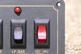 USED RV MONACO KITCHEN / DINETTE / WATER HEATER SWITCH PANEL FOR SALE
