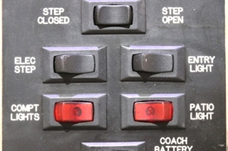 USED 6 SWITCH DASH PANEL MOTORHOME PARTS FOR SALE