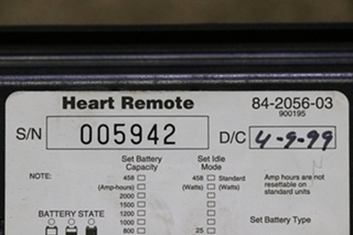 USED RV/MOTORHOME HEART INTERFACE HEART REMOTE 84-2056-03 FOR SALE