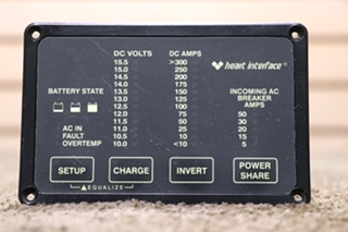 USED RV/MOTORHOME HEART INTERFACE HEART REMOTE 84-2056-03 FOR SALE