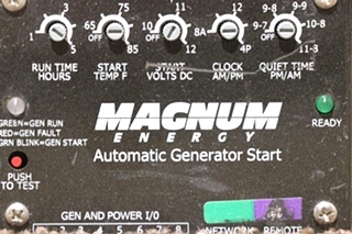 USED MAGNUM ENERGY AUTOMATIC GENERATOR START RV PARTS FOR SALE