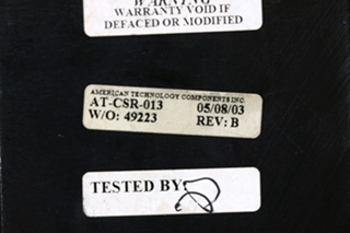 USED MOTORHOME DUAL CURRENT SENSING SLIDE OUT CONTROL AT-CSR-013 MODULE FOR SALE