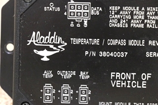 USED 38040037 ALADDIN TEMPERATURE / COMPASS MODULE RV PARTS FOR SALE