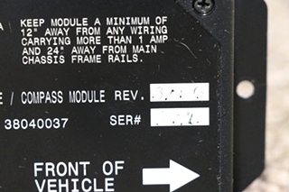 USED 38040037 ALADDIN TEMPERATURE / COMPASS MODULE RV PARTS FOR SALE
